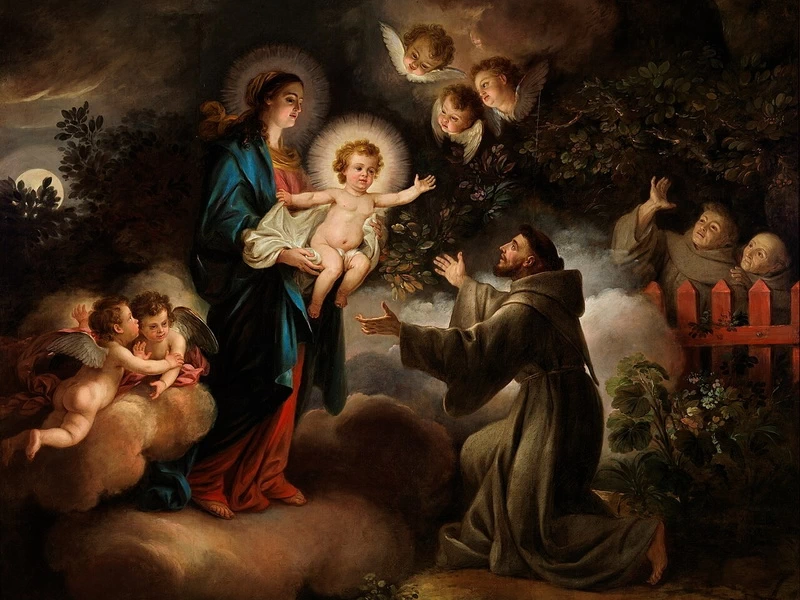 1748-Antonio Carnicero - L'opera raffigura la Vergine Maria che porta in braccio il Bambino Gesù